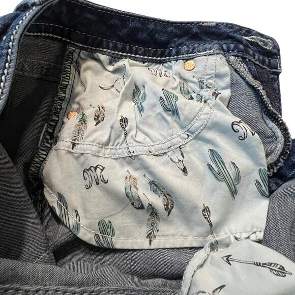 Miss Me Jeans Women’s Size 28 Mid Rise Bootcut Longhorn Skull Embroidered Bling - Picture 6 of 10